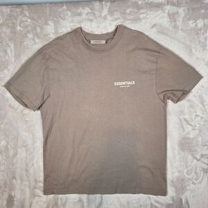 Fear of God Essentials T-Shirt Tan Crewneck Men’s Large Minimalist Streetwear